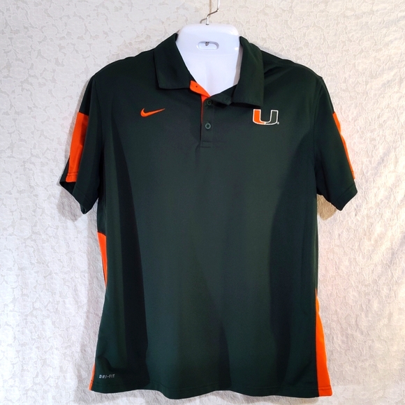 Nike Other - Dri-Fit Men's Golf Shirt Green & Orange by Nike Size XL